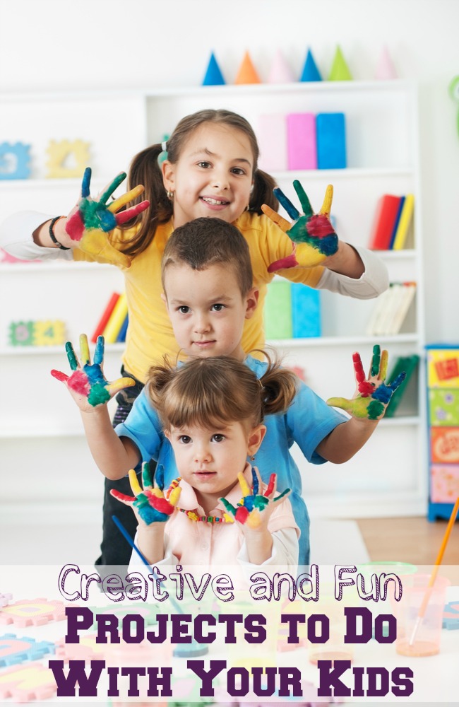 Some creatively great project ideas that aren't just fun for your kids, but also for you.